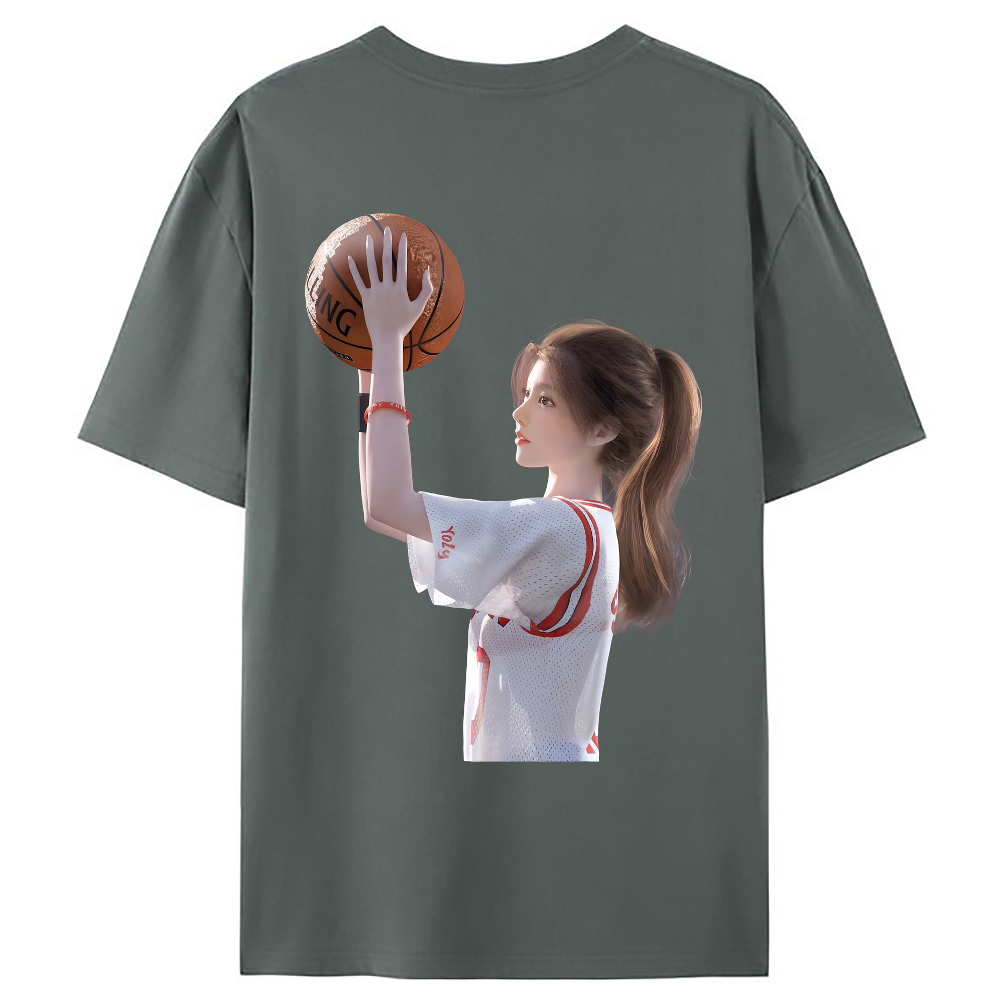 （画像用） SLAM DUNK／スラムダンク 綿100％ メンズ半袖Tシャツ（バックプリント） 通気性